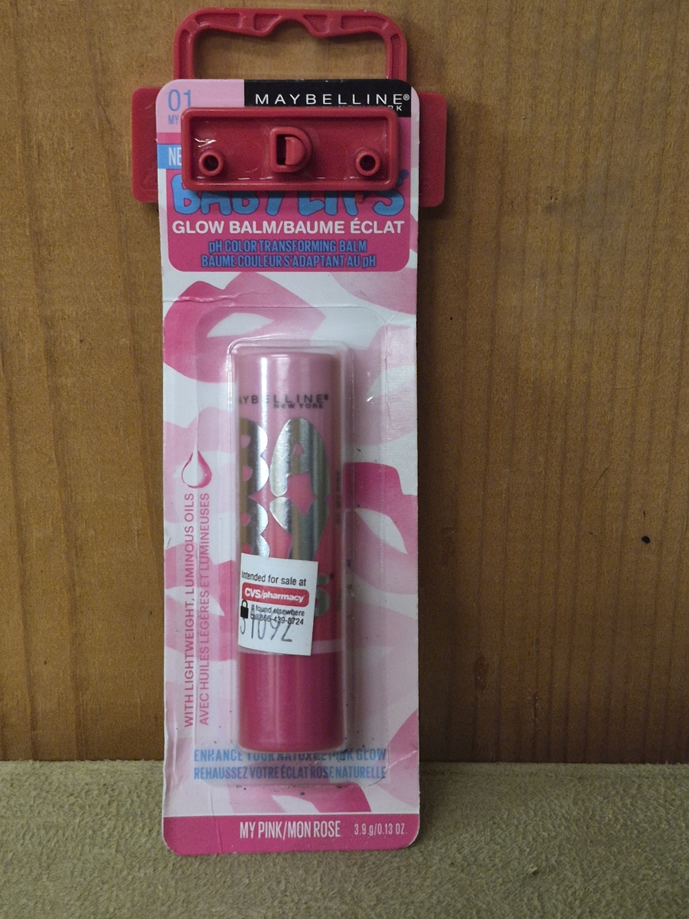 Maybelline Baby Lips Glow Balm - 01 My Pink DISCONTINUED / Sealed
